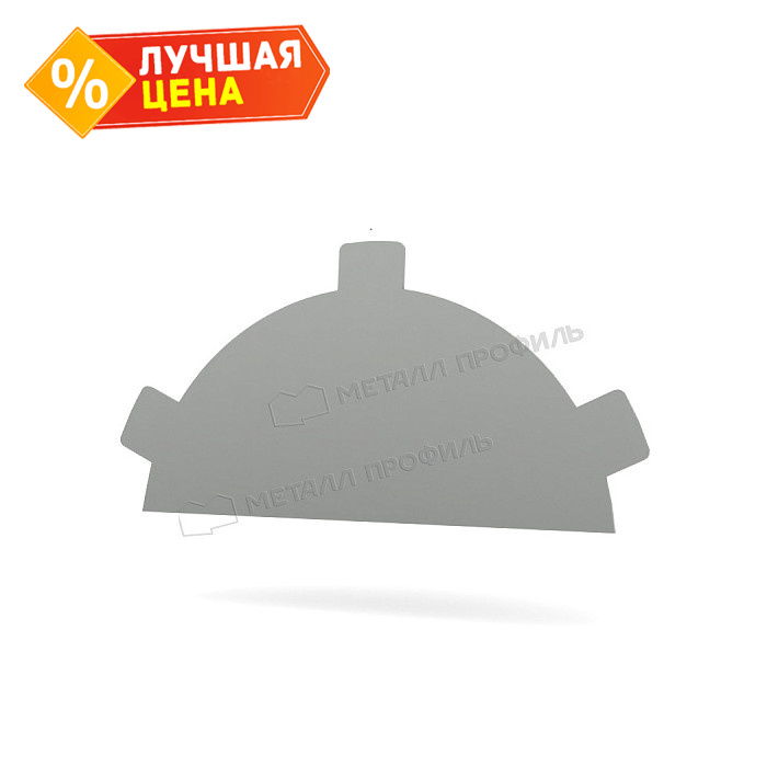 Заглушка конька круглого простая (ECOSTEEL_T-01-Сосна-0.5)