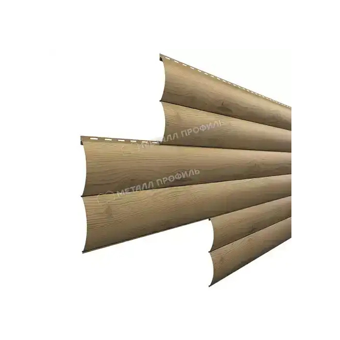 Металлический сайдинг Woodstock-В Металл-Профиль ECOSTEEL Сосна 28х330 | матовый